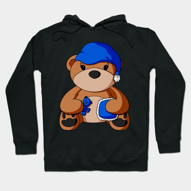 Bedtime Teddy Bear Hoodie by Alisha Ober Designs